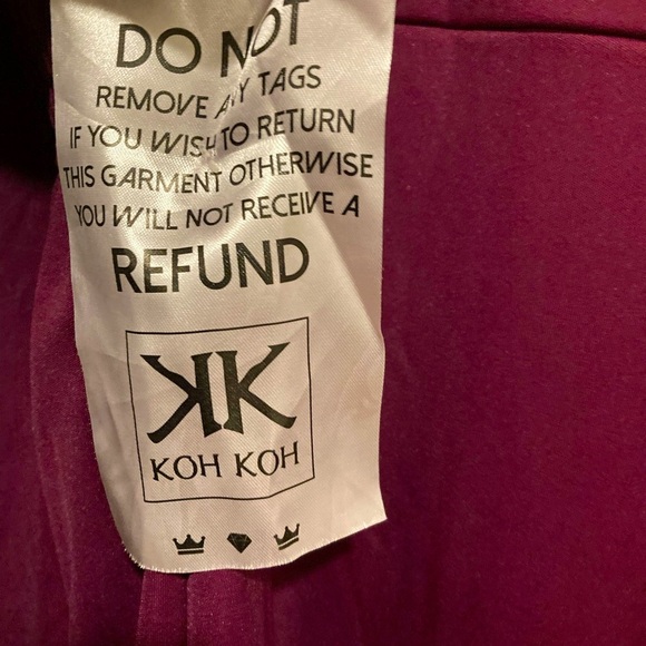 New Koh Koh Women’s Midi Dress Purple Sz. XL NWT - Picture 5 of 13